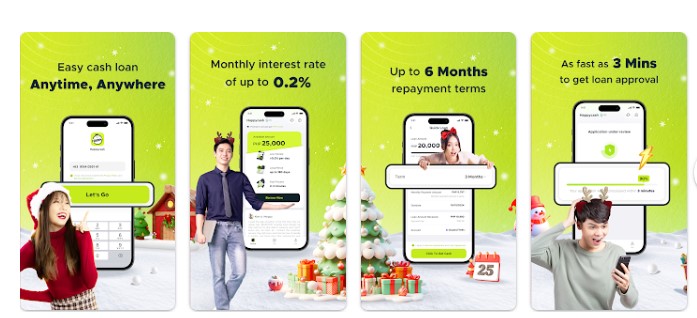 Happy Cash vay tiền 10tr nhanh giải ngân trong 30 phút